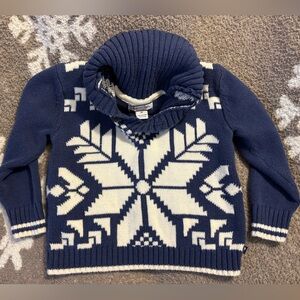 Kitestrings Kids Toddler 3T Winter Snowflake Sweater With Buttons